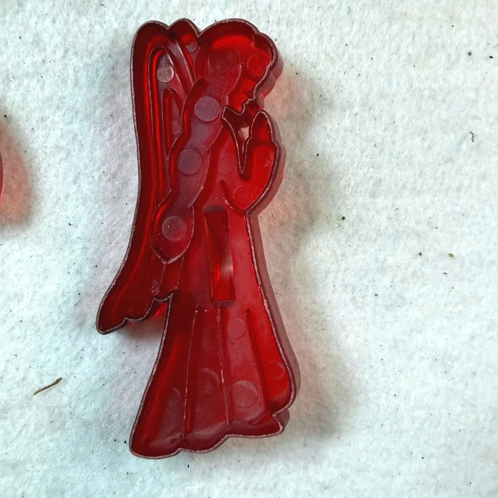 Vintage Hallmark Christmas Cookie Cutters Angel Bell USA Retro Holiday Baking